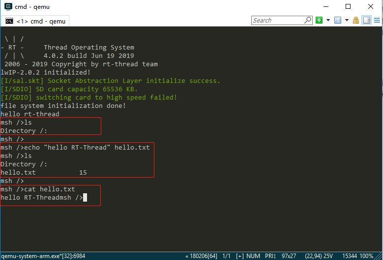 commands of file system